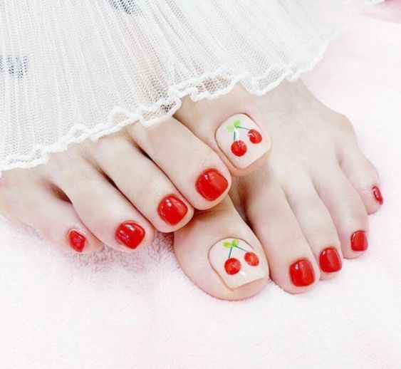Fruit can be great when talking about pedicure ideas 