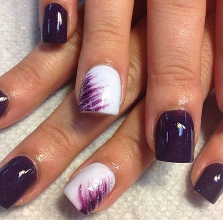 Purple Nail Designs – Bling and Floral | My Blog