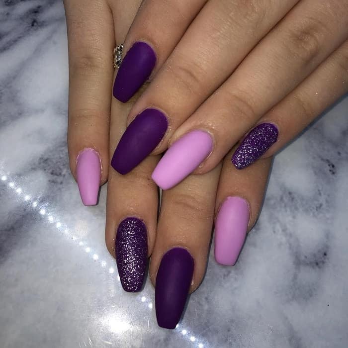 light purple nails 5