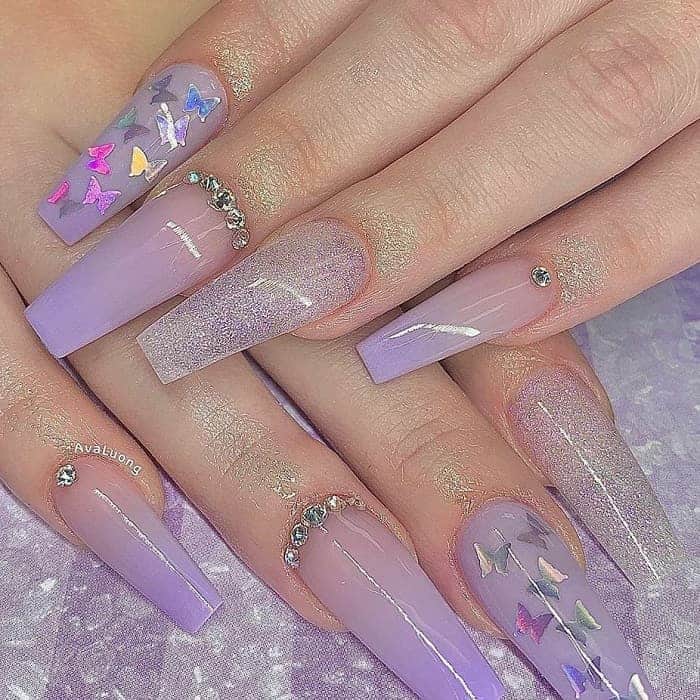 Best Incredible Purple Spring Nails Designs - Selective Nails & Beauty Spa