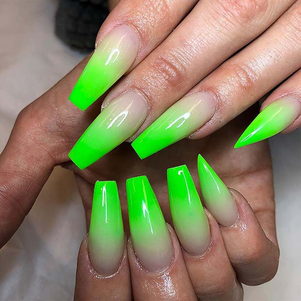 black-and-lime-green-nails.jpg (771×800) | ShopLook